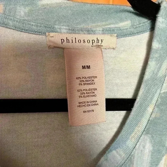 Philosophy Tunic Women’s Arrow Graphic Top Size Medium - Picture 7 of 7